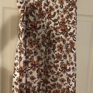 a.n.a Floral Maxi Dress - White, Blue, Orange